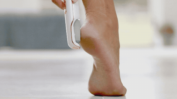 Rechargeable electric foot file for smooth, beautiful feet