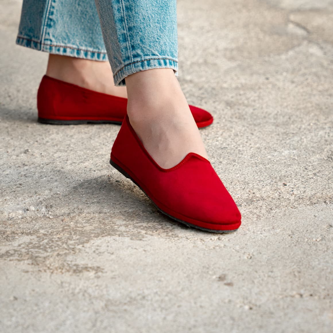 rubino velvet flat