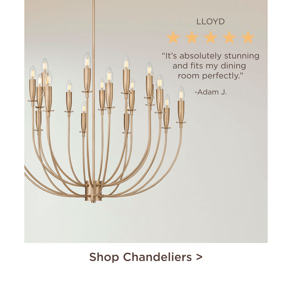 Shop Chandeliers >