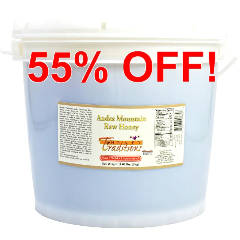 Image of Andes Mountain Raw Honey - 11 lb. Pail