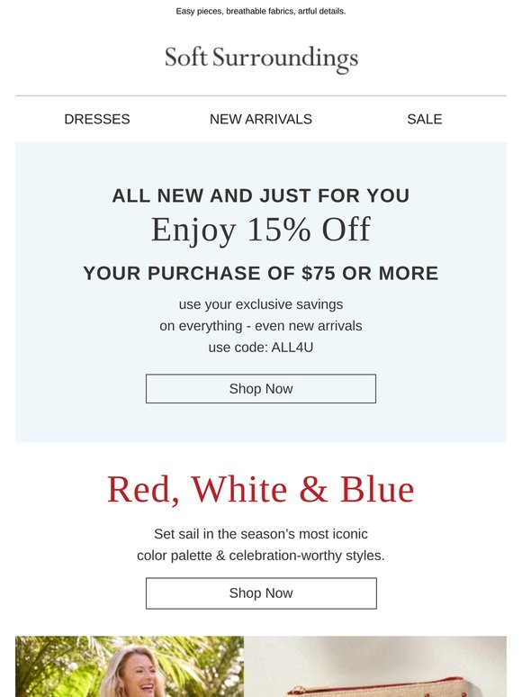 New in Red, White & Blue