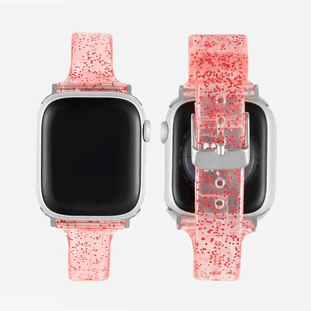 Image of Sydney Glitter Apple Watch Band - Cherry