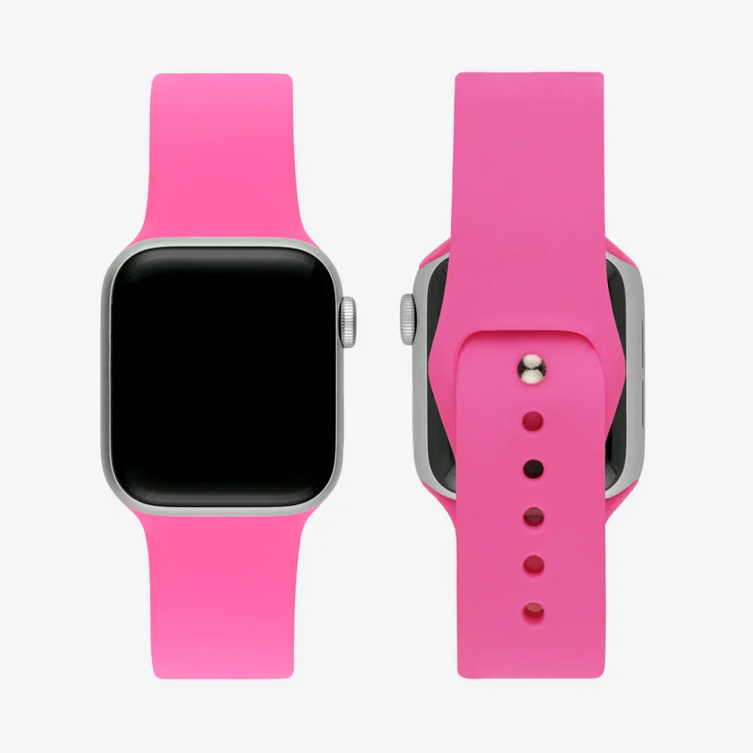 Image of Classic Silicone Apple Watch Band - Hot Pink
