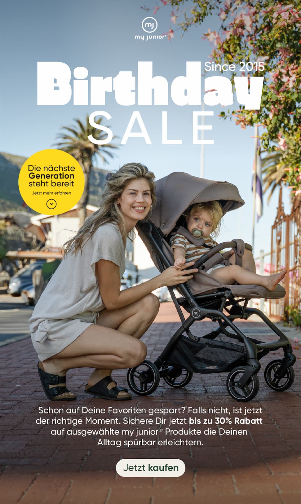 my junior kinderwagen birthday sale reminder 2026