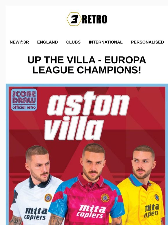 Up The Villa - Europa League Champions! | Palace Ready For Final | England & Scotland Retro Collections