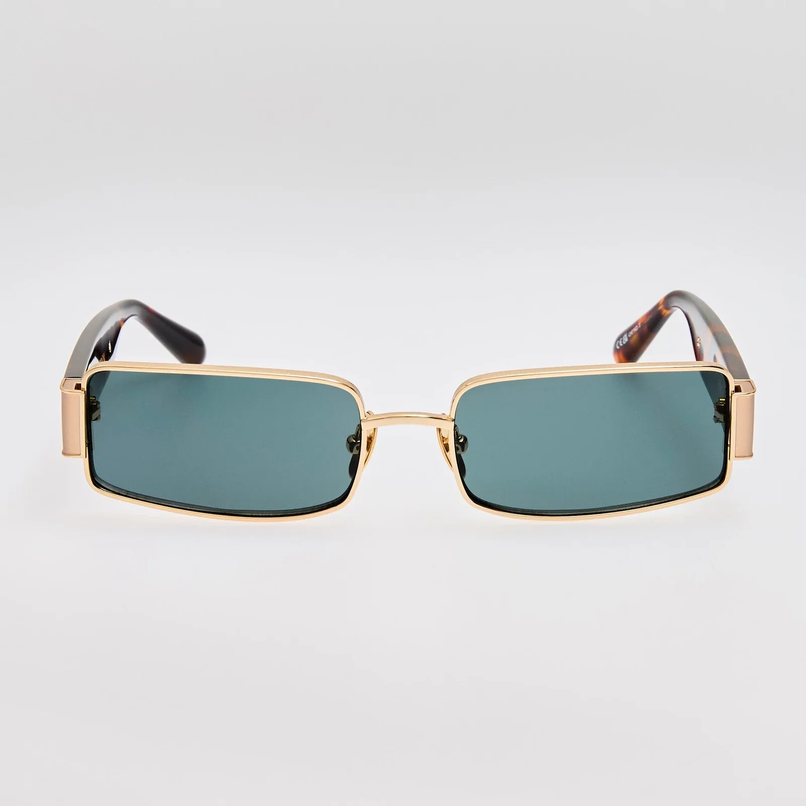 Image of Kaia Sunglasses in 22K Gold and Green