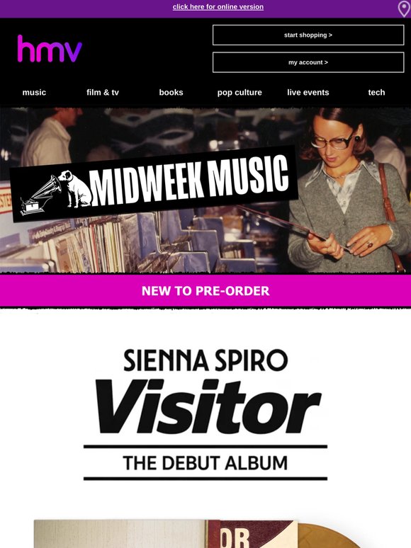 #MidweekMusic | Sienna Spiro: Visitor 🌹 exclusive@hmv🌹