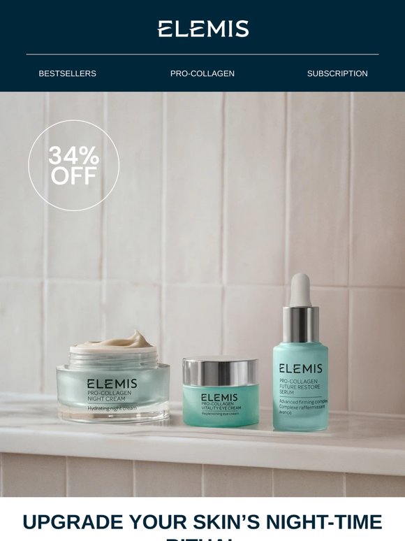 Your Pro-Collagen night-time trio