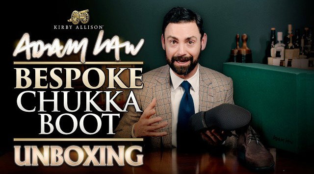 Unboxing My Bespoke Chukka Boots from Adam Law, London's Newest Independent Shoemaker| Kirby Allison