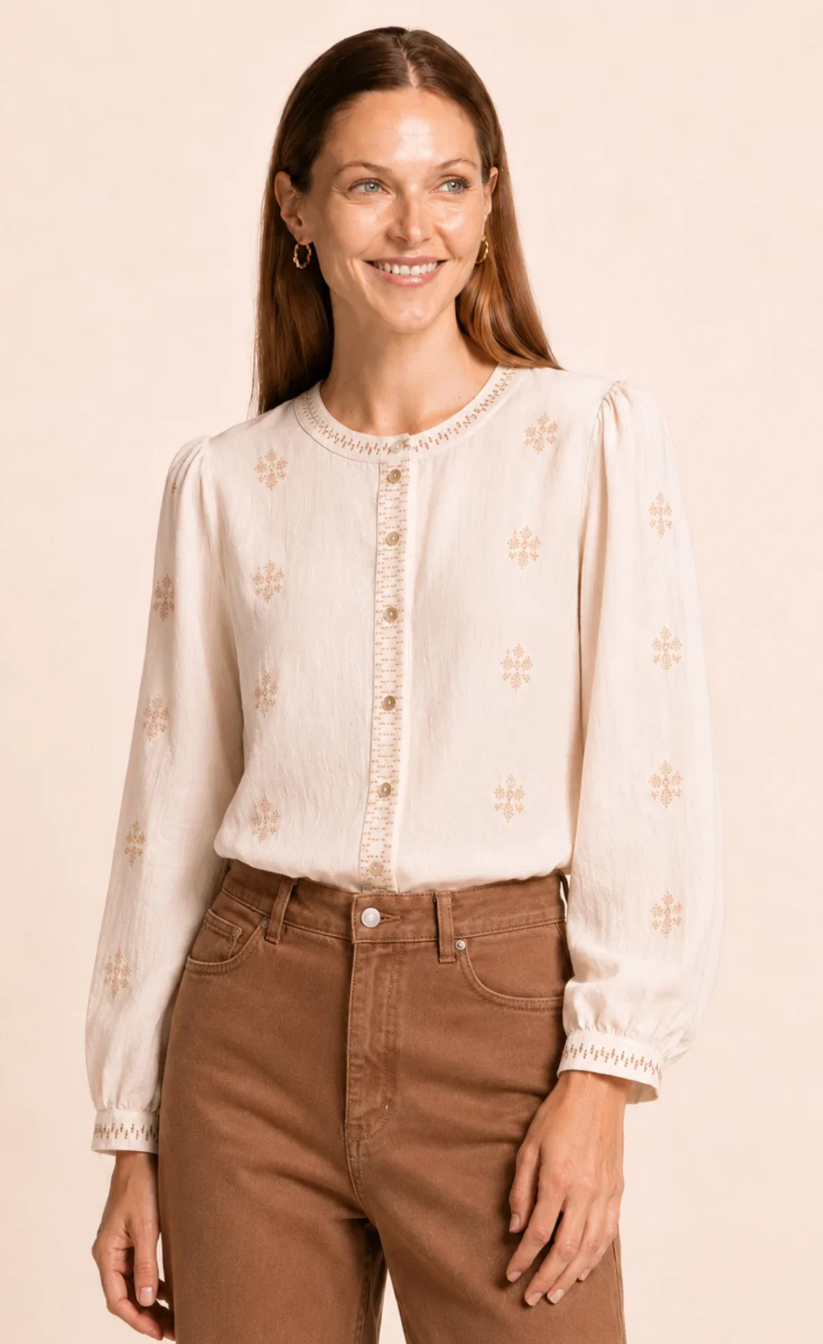 Carla Top Beige