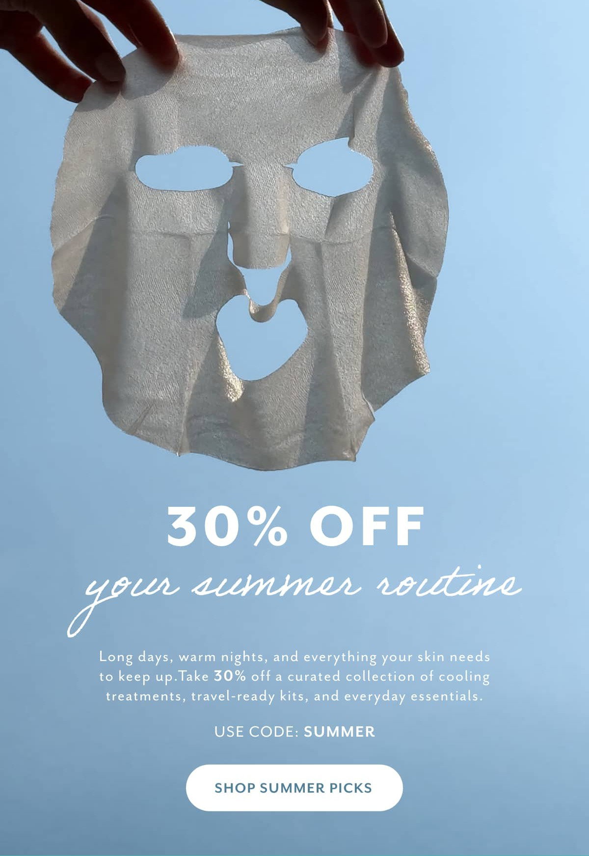 summer sale memorial day get 30 off the cooling depuffing firming skincare