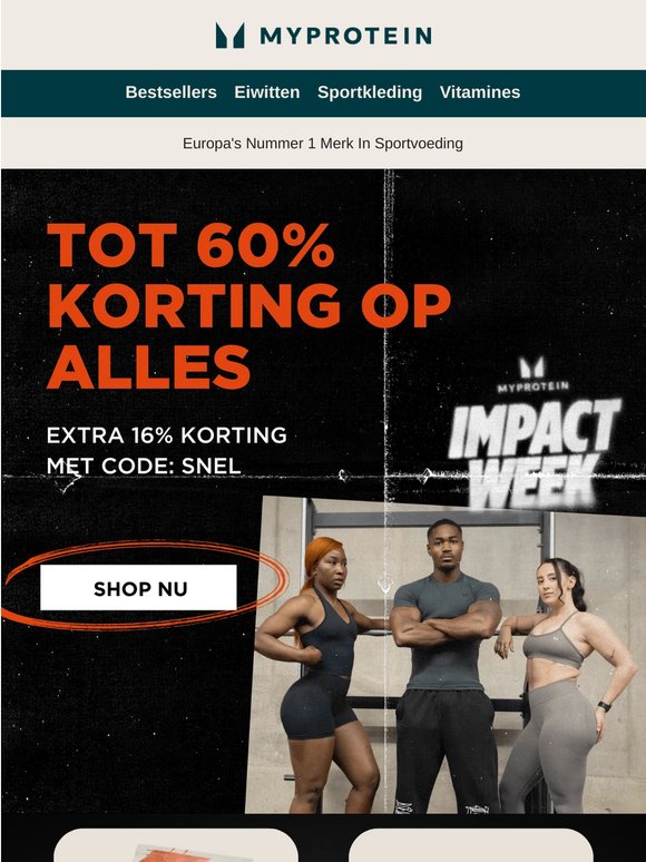 VANAVOND: Extra 20% korting bovenop tot 60%