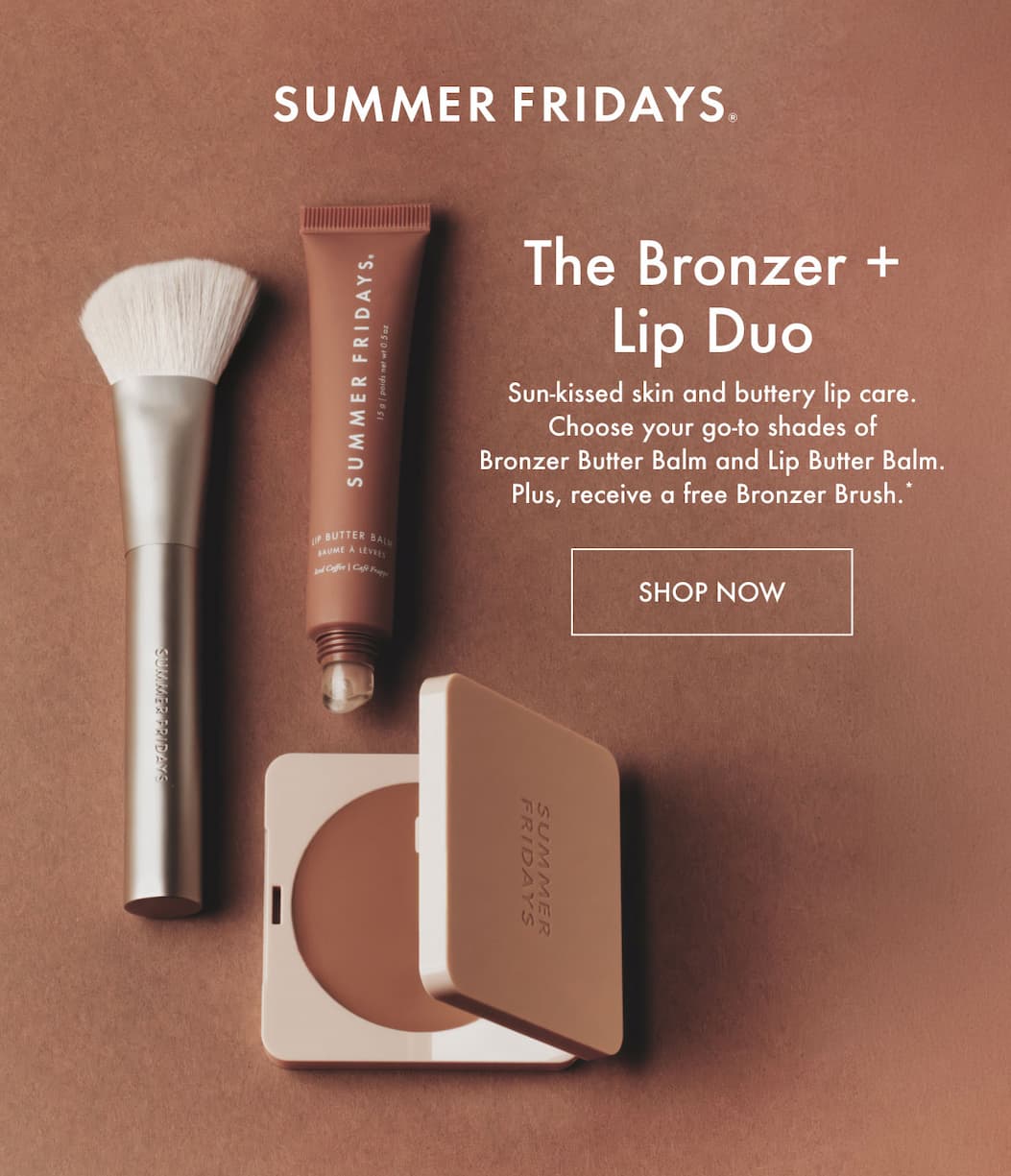 New: The Bronzer + Lip Duo - Shop Now