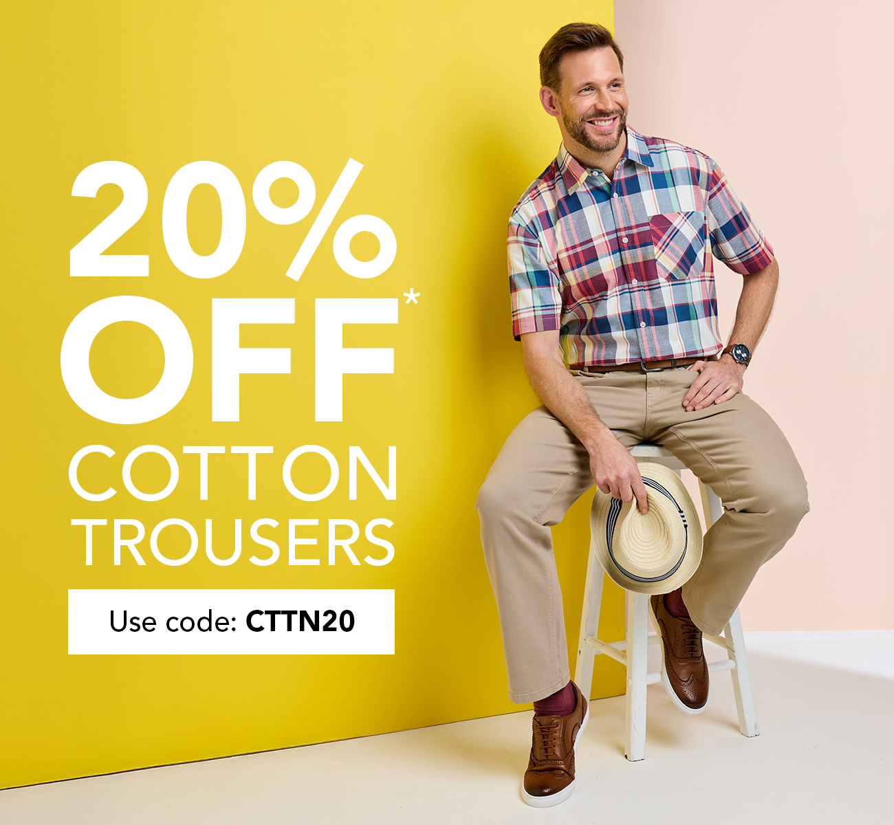 20% Off Cotton Trousers