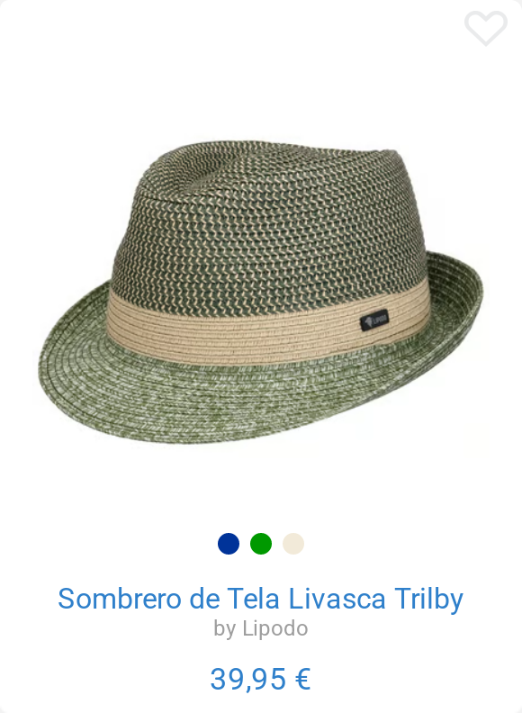 Sombrero de Tela Livasca Trilby by Lipodo
