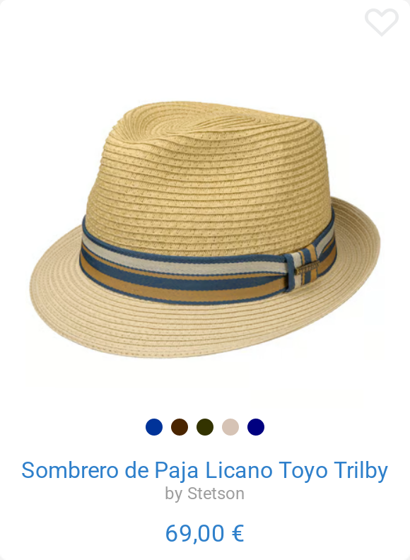Sombrero de Paja Licano Toyo Trilby by Stetson