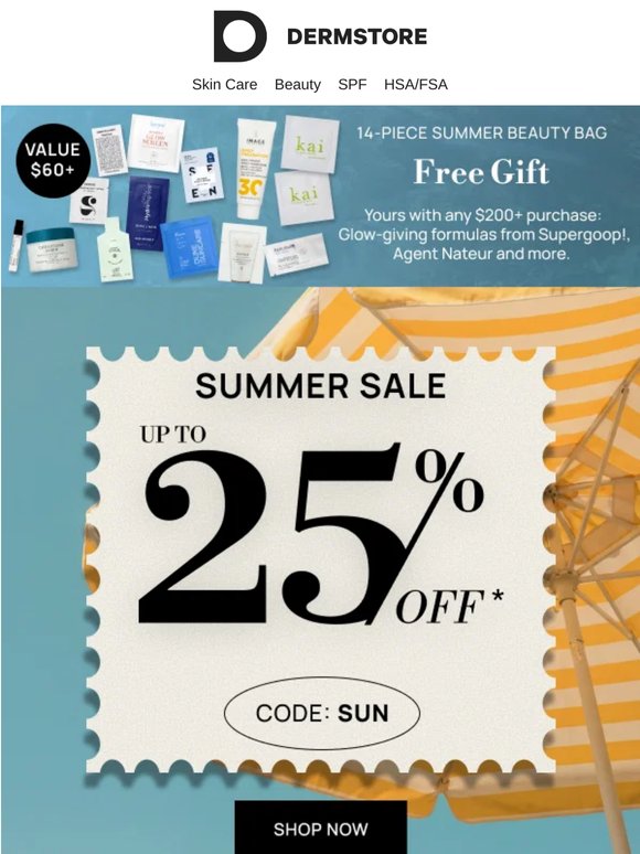 Hot Summer Deals: Up to 25% Off💄