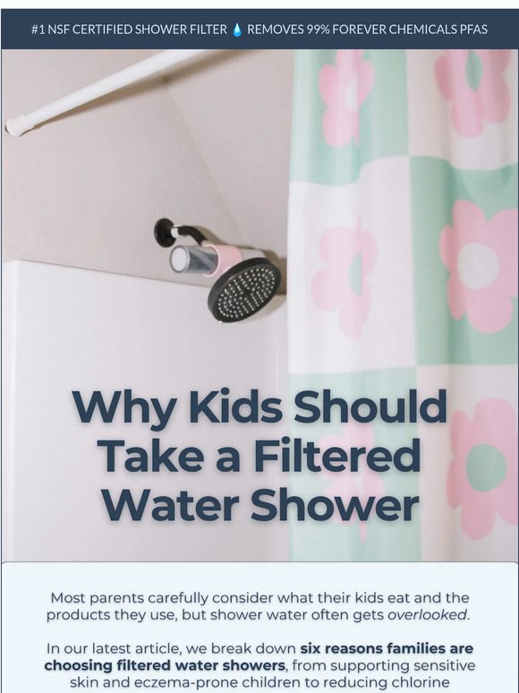 Why Kids Should Take a Filtered Water Shower