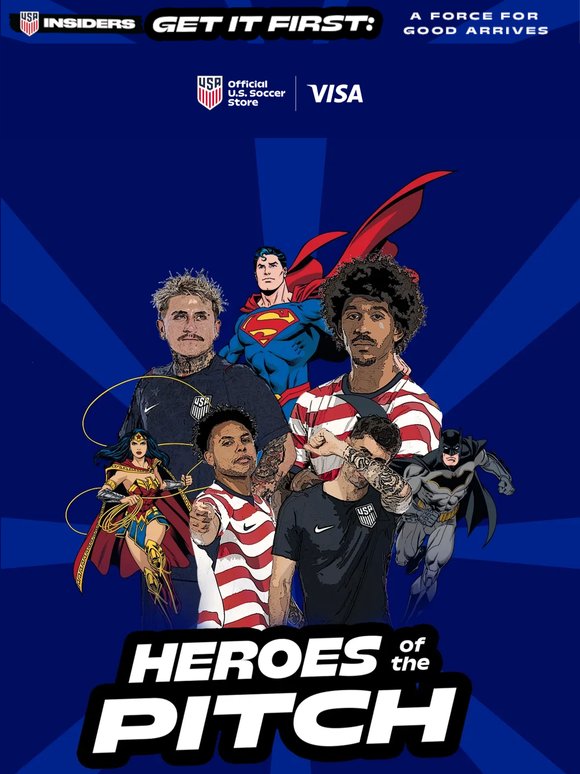 U.S. Soccer x DC comic book ‼️💥