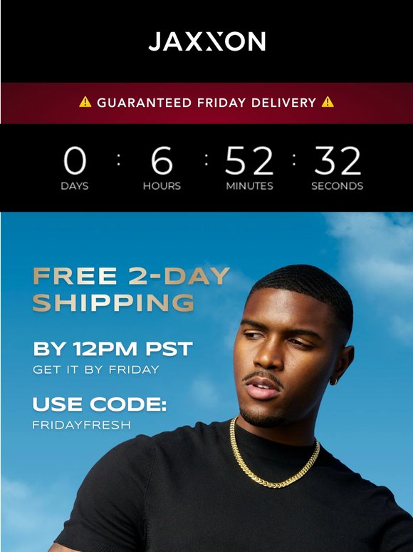 FREE 2-DAY SHIPPING | Order by Noon!
