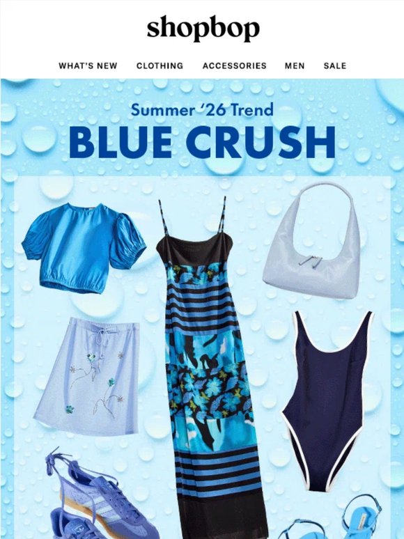 Summer trend: blue crush 💙