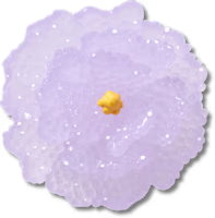 Beaded Purple Flower