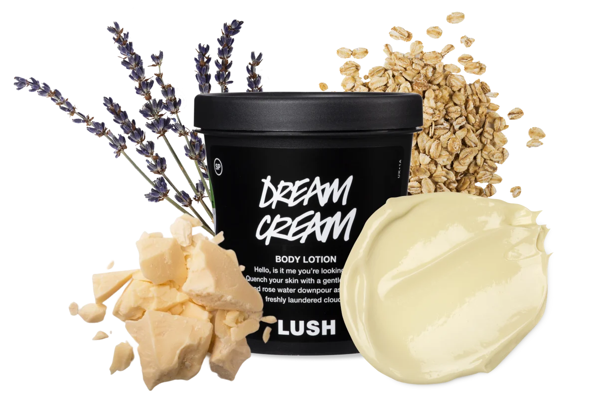 Dream Cream Body Lotion and it's hero ingredients