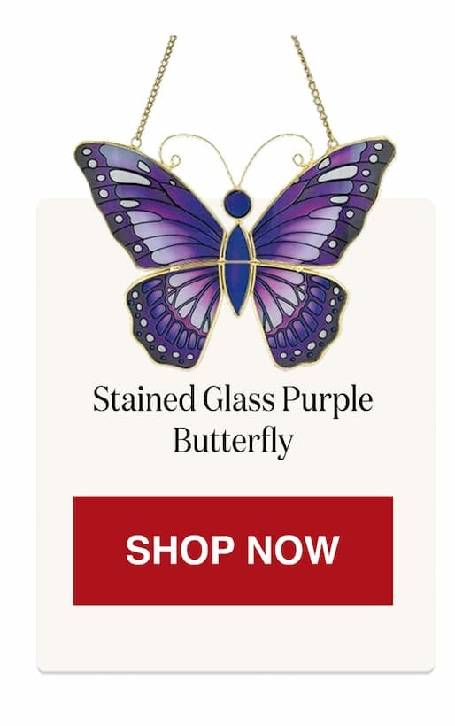 Stained Glass Purple Butterfly [Click here to Shop Now]