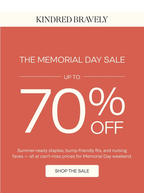 Celebrate Memorial Day with Big Savings!