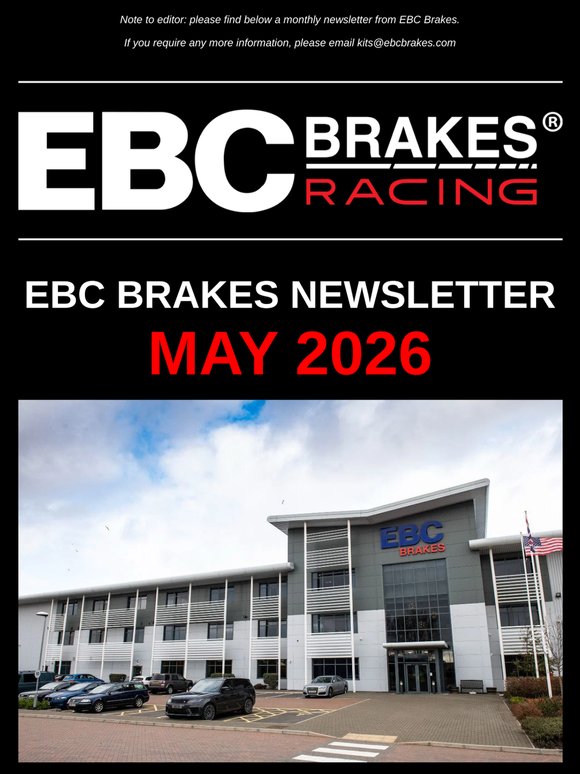 EBC Brakes Newsletter May 2026