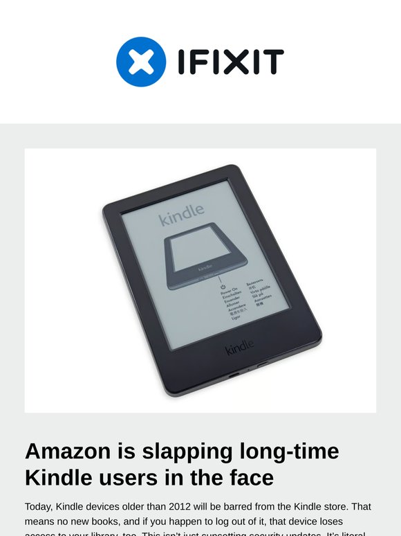 Amazon keeps killing Kindles