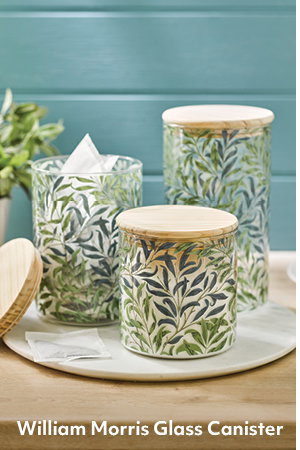 William Morris Glass Canister