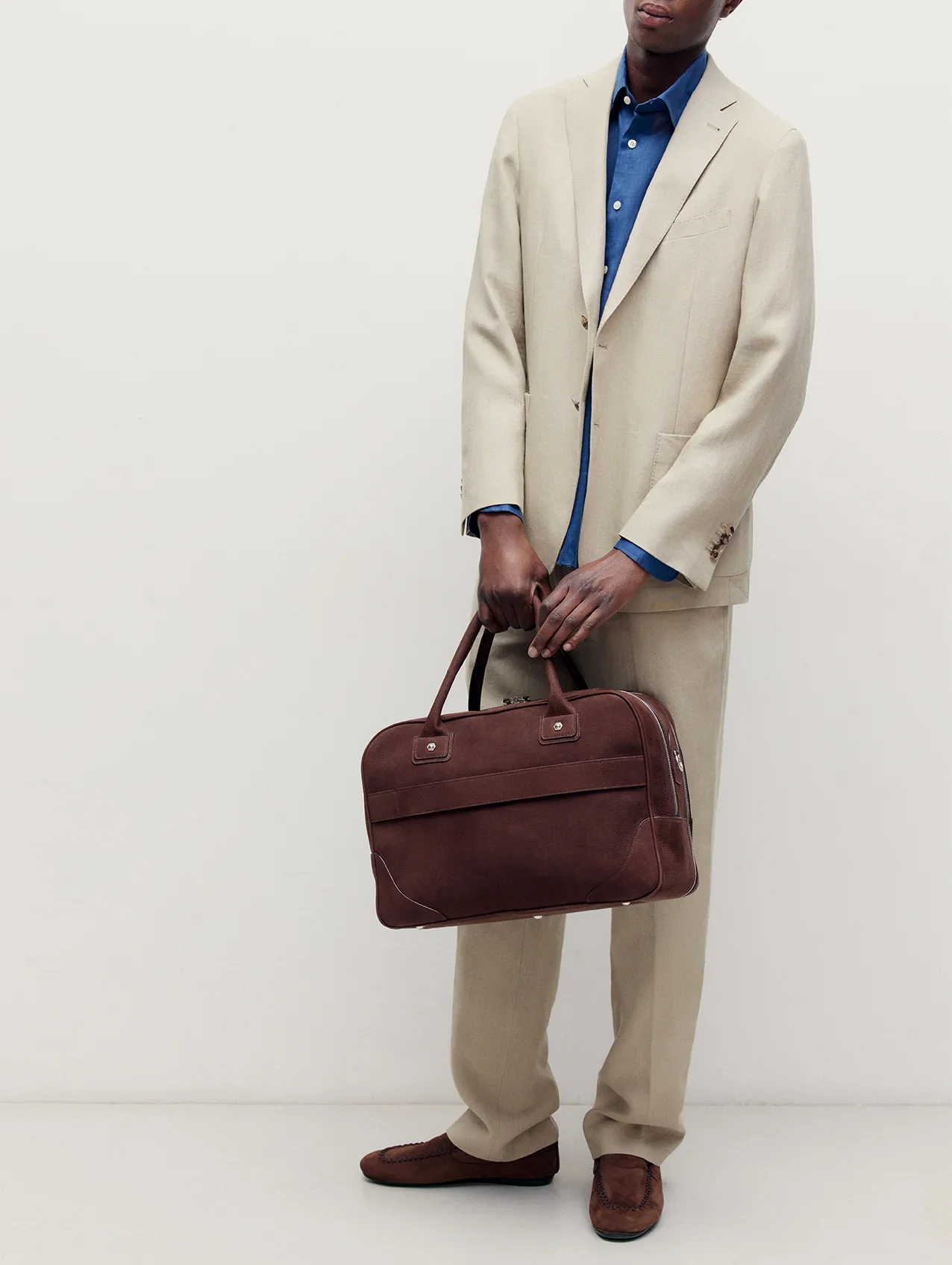 Image of Taupe Linen Greenwich Jacket