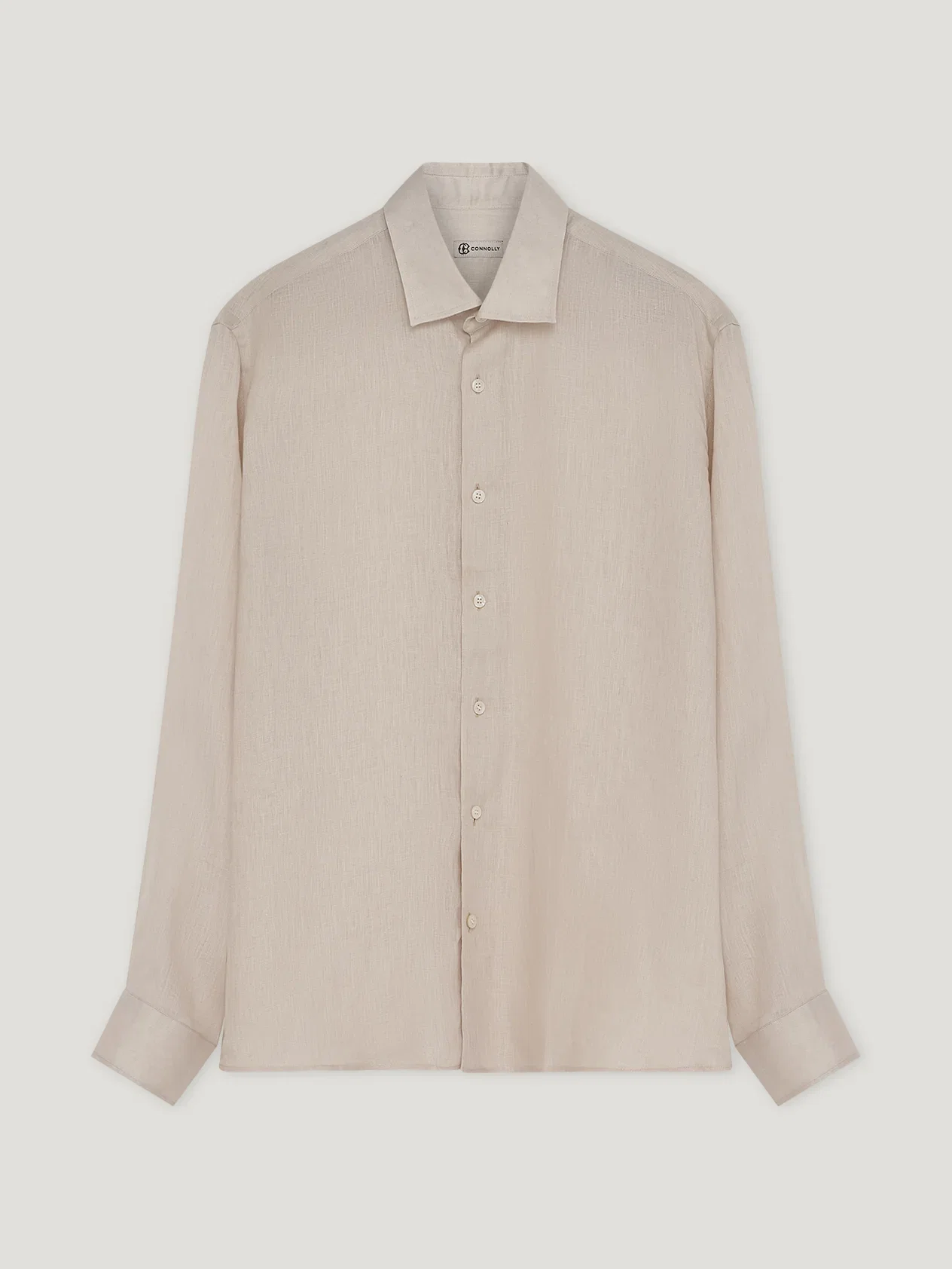 Image of Bone Linen Richmond Shirt