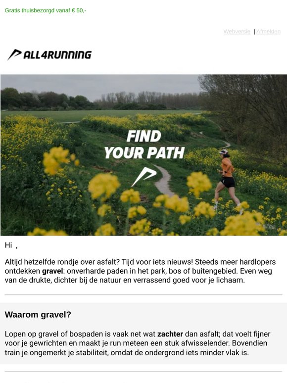 Weg van de weg 🌿