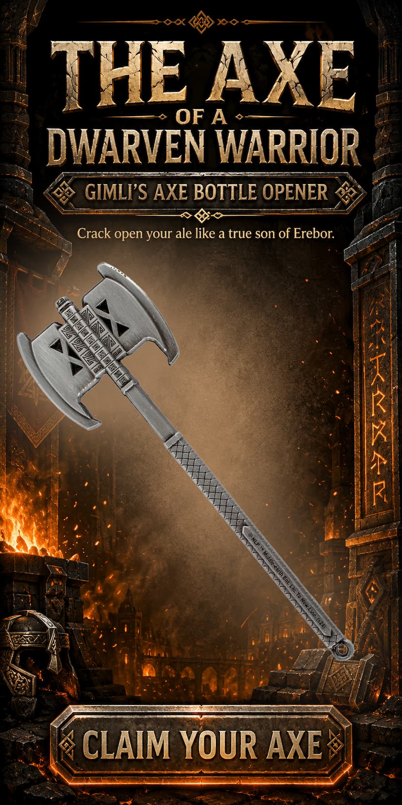 Gimli Bottle Opener