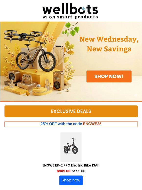 Wellbots Wednesday is Here – 24-Hour Smart Deals!