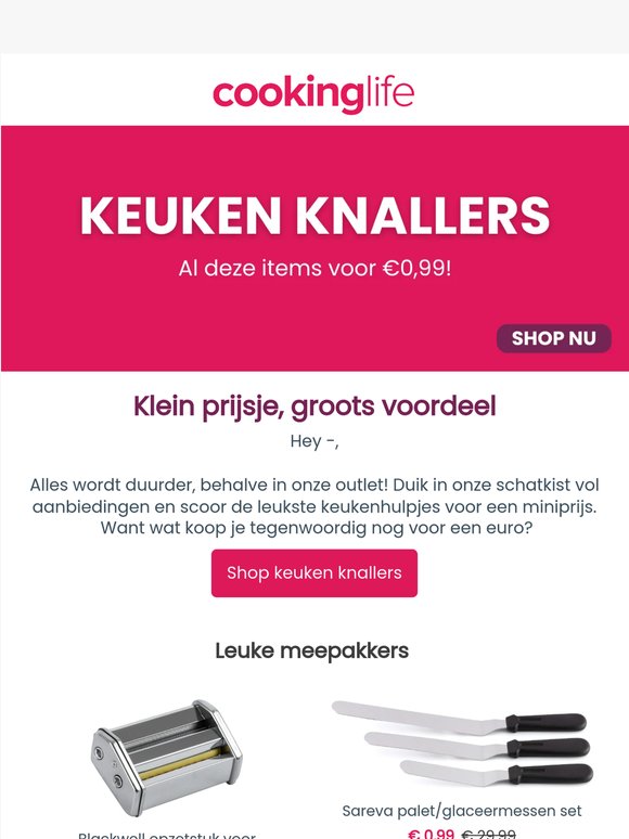 💥 Keuken knallers: de scherpste deals van dit moment!