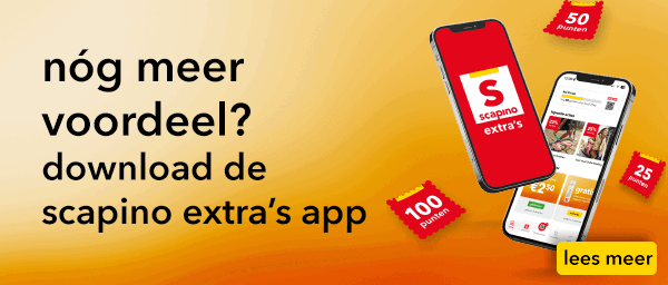 Download de Scapino Extra's app voor nog meer voordeel.