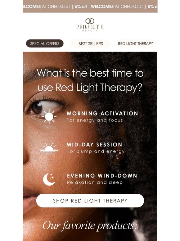 Morning🌅 or evening 🌃 red light session?