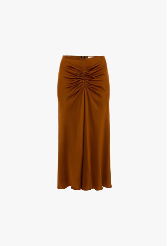 Bela Midi Skirt In Bronze