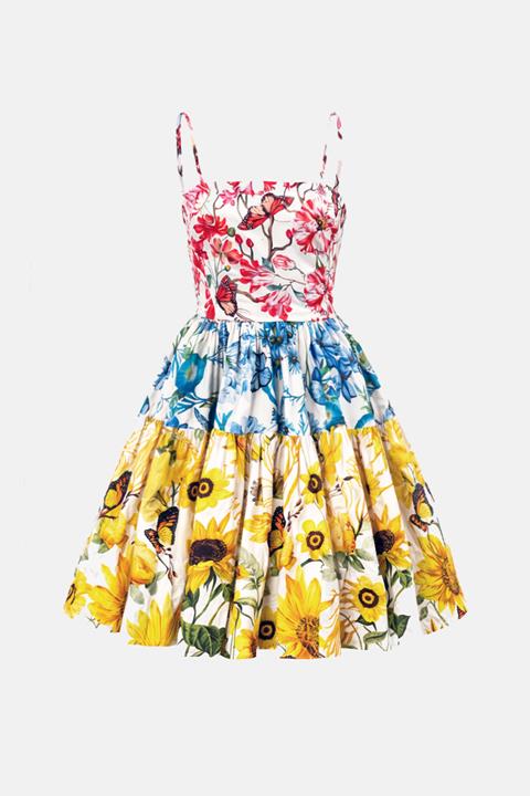 Lapin House x Mary Katrantzou Margot Dress Botanical Multi