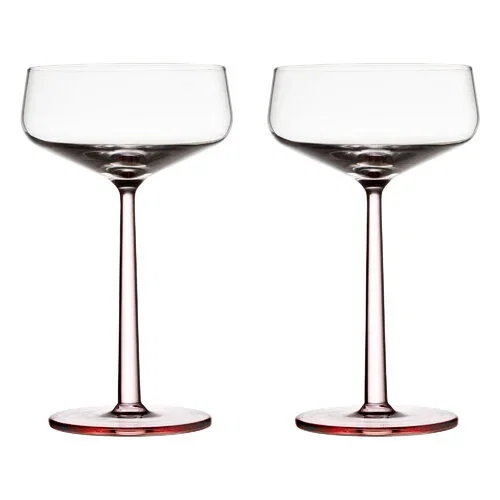 Essence cocktail bowl, rosa, set di 2