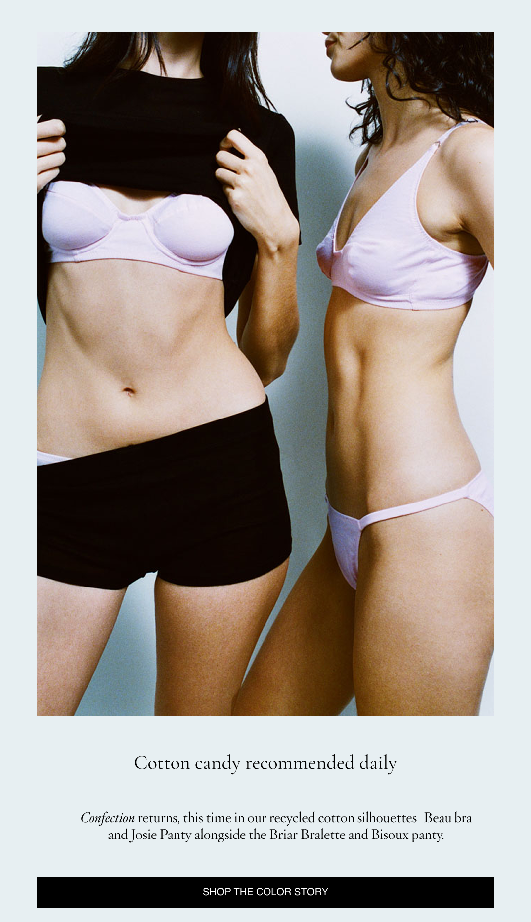 Araks recycled cotton release in confection