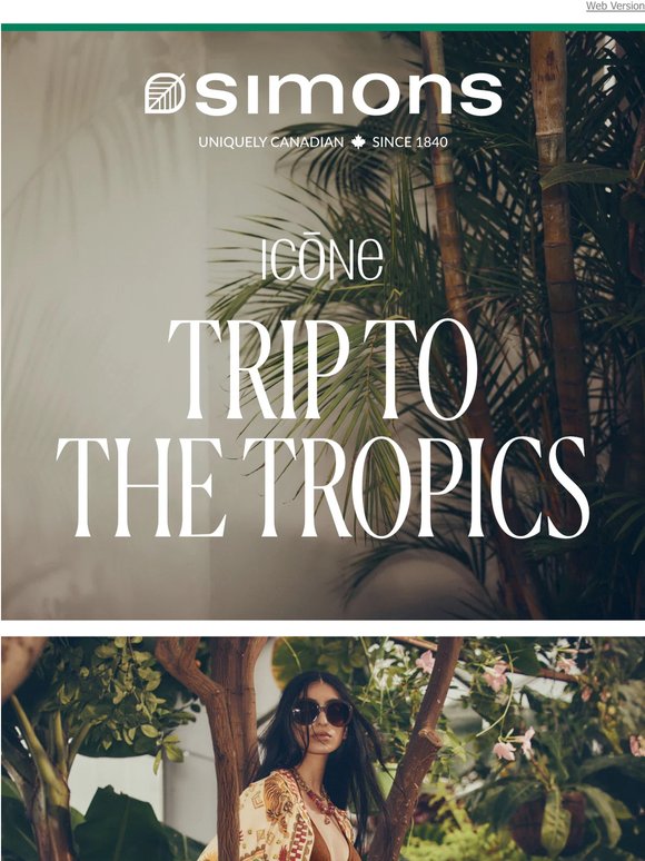 Tropical vacation vibes from Icône