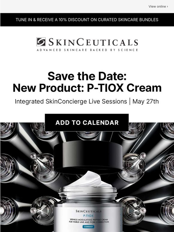 Save the Date | NEW P-TIOX Cream Live Session