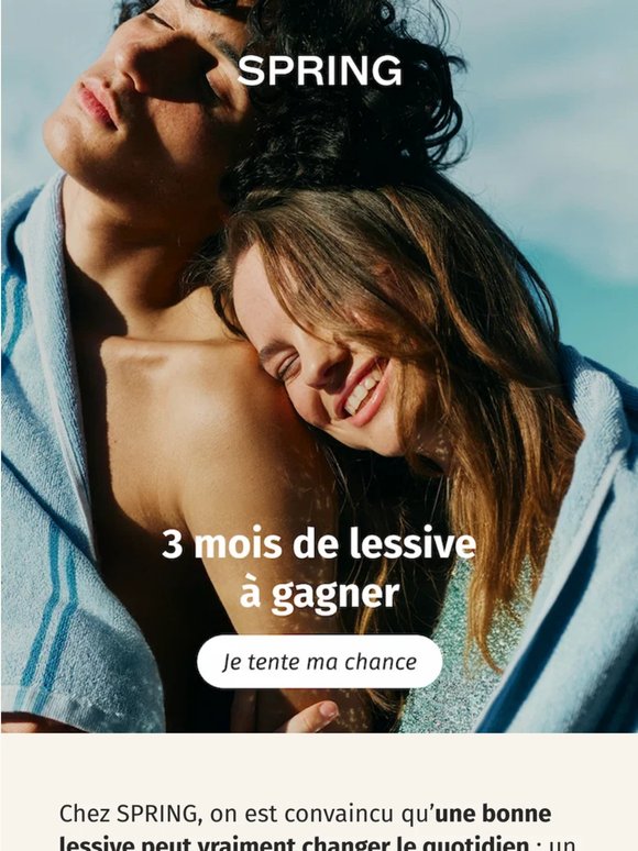 🎁 Gagnez 3 mois de lessive !
