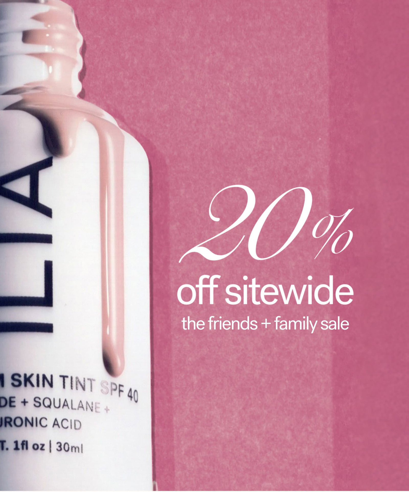 20% off sitewide the friends + family sale