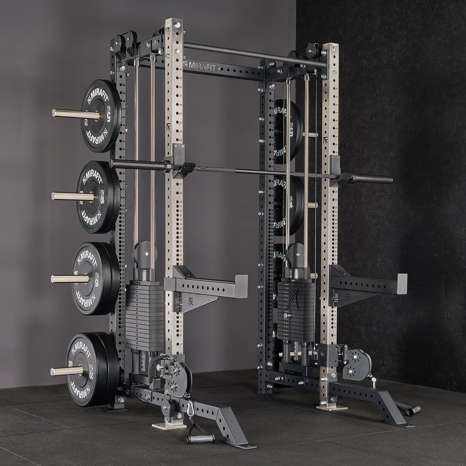 M4 half power rack with functional trainer