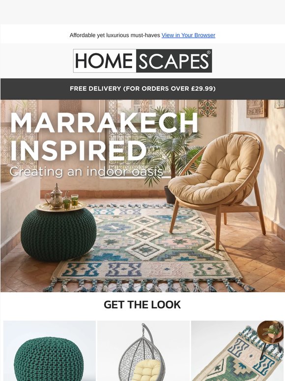 A Moroccan escape in your living room
